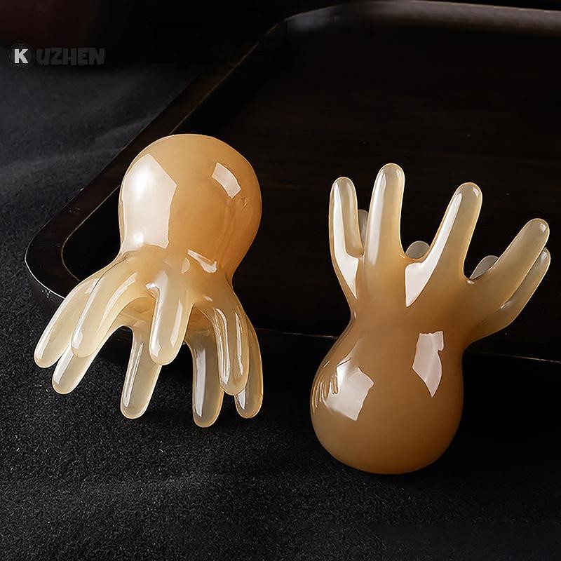 KUZHEN 2 Chiếc Nhựa Bạch Tuộc Lược Kinh Tuyến Massage Da Đầu Cạo Châm Cứu Massage Spa Sức Khỏe Cơ Thể Dụng Cụ HOT
