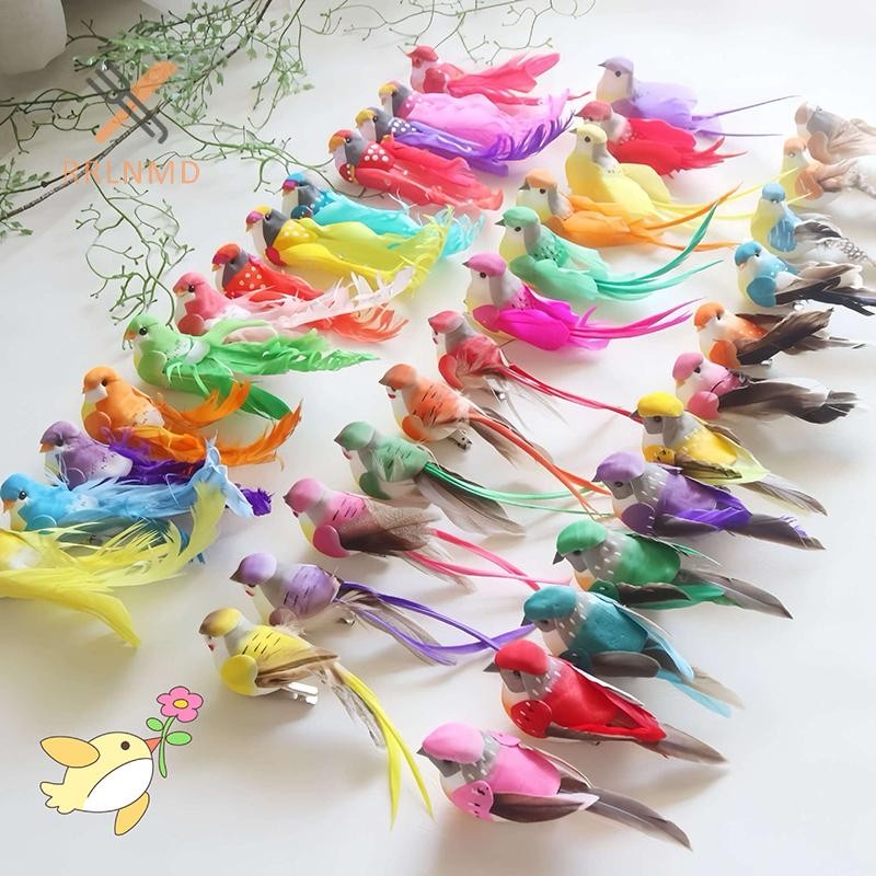 RRLNMD Chim Nhân Tạo Bọt Giả Động Vật Mô Phỏng Chim Đồ trang trí DIY Cưới Nhà Vườn Trang Trí MỚI