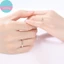 Sund 1 Cặp Đôi Nhẫn Pha Lê Cưới Đính Hôn Trang Sức Nhẫn Có Thể Điều Chỉnh VN