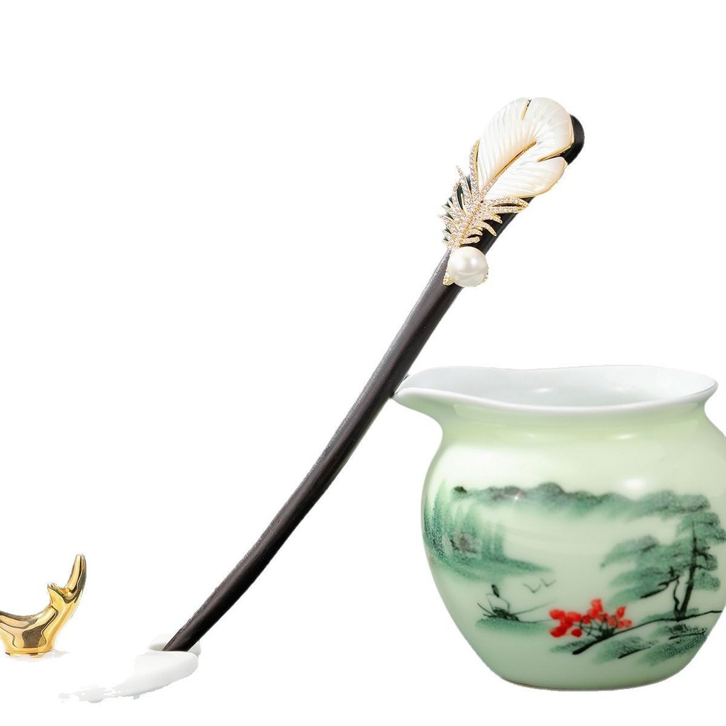 Sản phẩm mới kẹp tóc gỗ mun cá tính, tinh tế - phụ kiện hoàn hảo cho mái tóc