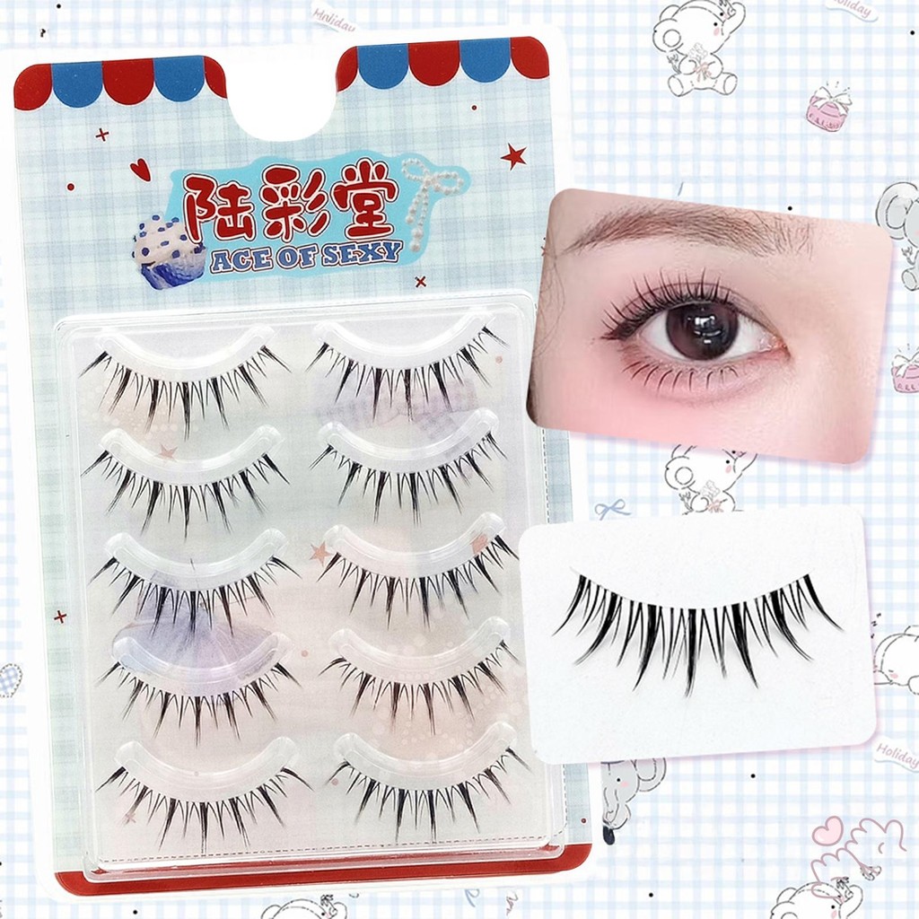 Clear Band Natural Look Full Strip Lash Phần mở rộng trang điểm Dải mi Món quà hoàn hảo cho bé gái hoặc nữ