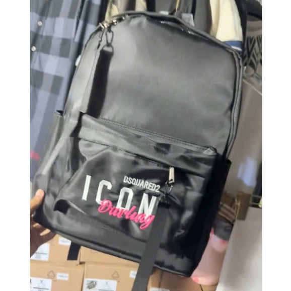 Balo Thêu I Con Chữ Ký Hồng KCloset Cặp Đựng Sách Vở Laptop Size 40 Chất Dù Chống Nước Thời Trang Nam Nữ NA934