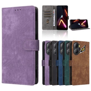 Bao Da Lật Cho ZTE Nubia Neo 3 GT Music 2 S 5G Giá Đỡ Khe Cắm Thẻ Từ Ví Vỏ Điện Thoại Chống Trộm RFID Chống Sốc Vỏ Lưỡi V70 V60 V50 Thiết Kế V41 A75