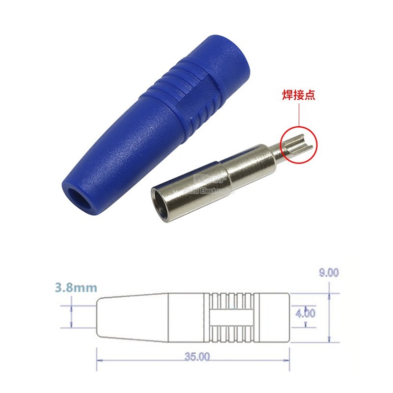 Đồng Nguyên Chất 4 Mm Chuối Ổ Cắm Hàn Nữ Ổ Cắm Nam Nữ Mông Chuối Cắm Ổ Cắm Điện Kết Nối Thiết Bị Đầu Cuối