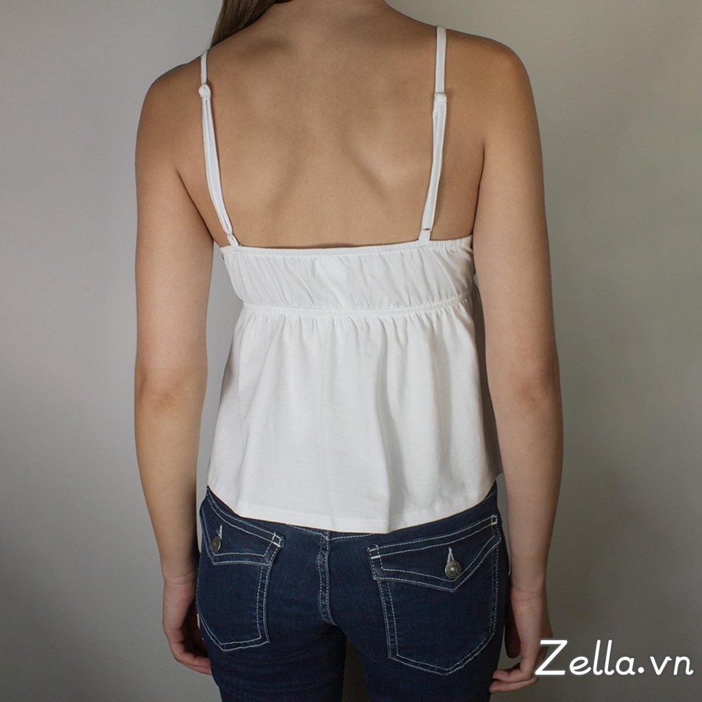 Nữ Mùa Hè Babydoll Tank Tops Không Tay Spaghetti Dây Ren Viền Camisole