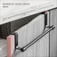 Giá treo khăn trên tủ AMLU, Giá treo khăn Rag Hanger Thanh treo khăn, Dụng cụ sắp xếp lưu trữ khăn không đục lỗ đa năng