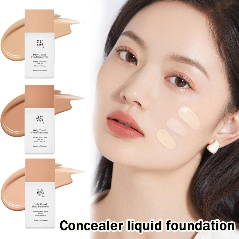 Joseon Official 50ml Kem che khuyết điểm Kem chống nắng dạng lỏng bảo vệ mềm Matte Full Makeup K0z3