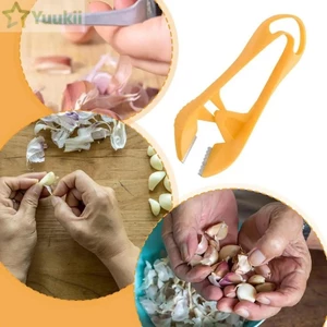Dụng cụ gọt vỏ tỏi YUUKII, Dụng cụ loại bỏ thân cây di động Nhíp gọt vỏ tỏi, Phụ kiện nhà bếp đa chức năng bóc vỏ tỏi