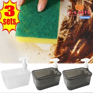 - Hộp đựng chất lỏng xốp có thiết kế nút, Bộ dụng cụ làm sạch nhỏ gọn cho nhà bếp / phòng tắm, miếng bọt biển thấm & nhựa bền (16,5x12,5cm)
