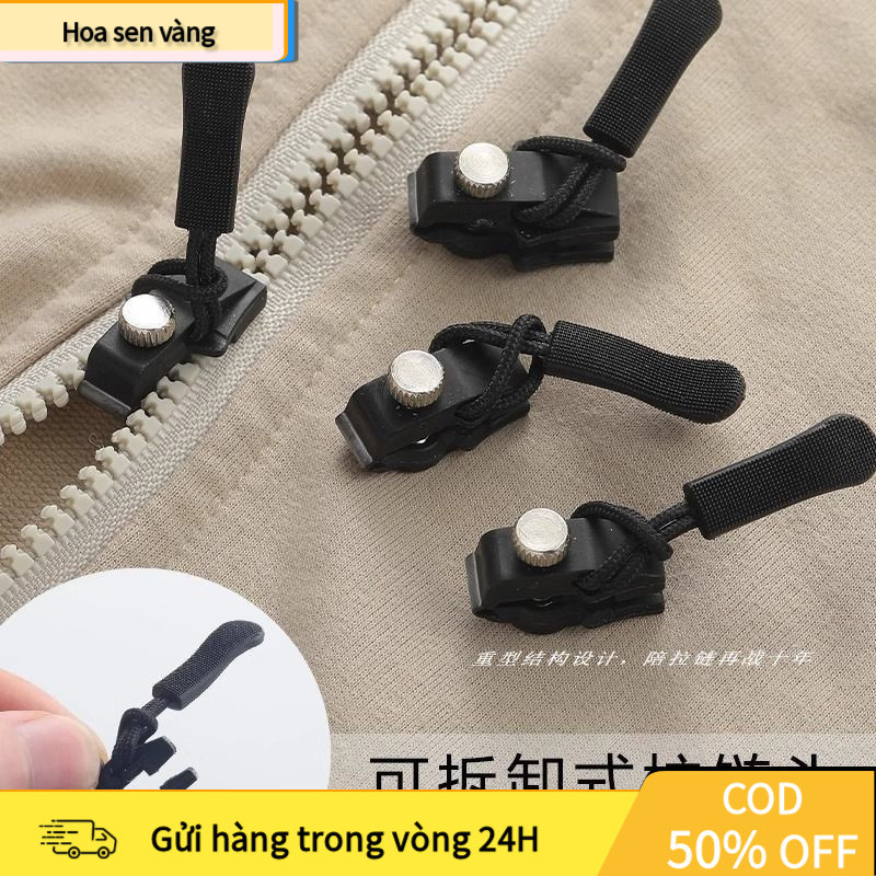 【24H】Bộ Sửa Chữa Khóa Kéo Đa Năng – 3 Size Tùy Chỉnh, Dùng Cho Quần Áo, Balo, Túi Xách
