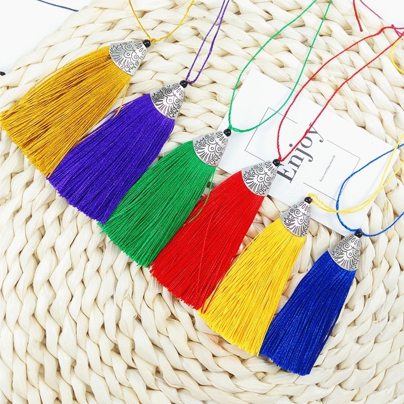 (combo 5 cái)Tua rua cổ trang 9cm, Nguyên liệu làm trang sức cổ trang, Nguyên liệu diy