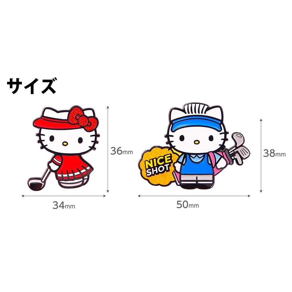 Hello Kitty Golf Marker – Dạng Kẹp & Nam Châm – Phụ Kiện Golf Sanrio