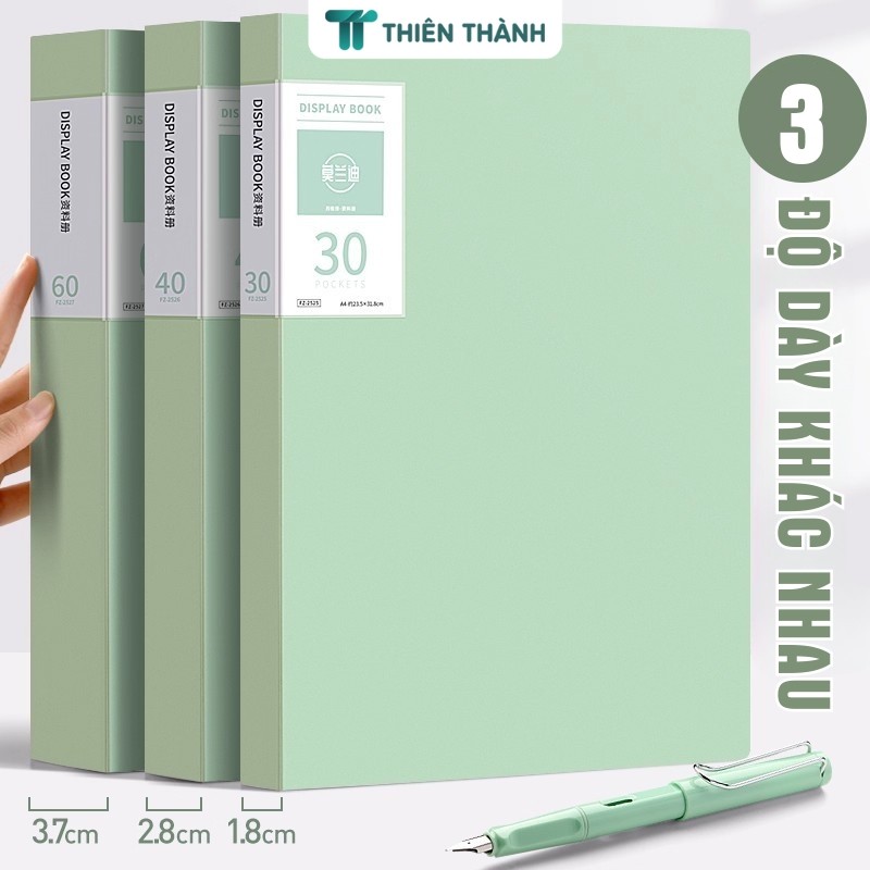 File Lá Đựng Tài Liệu A4 Siêu Bền– Tệp Hồ Sơ Nhựa Pastel Trong Suốt, Dễ Tìm Kiếm và Lưu Trữ Gọn Gàng