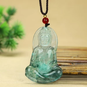 Vòng cổ mặt dây chuyền bằng đá tự nhiên thanh lịch Unisex-Đèn xanh lam màu đen có hạt đỏ, Trang sức thiền tâm linh, Vòng cổ thời trang | Mặt dây chuyền thanh lịch | Vòng cổ hình nhân vật bằng đá tự nhiên
