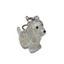 FUHUIOT Móc Khóa Tóc Thú Cưng, Hộp Bảo Quản Tóc Cho Chó Trong Suốt DIY, Móc Khóa Hoạt Hình Chải Lông Acrylic Puppy Mặt Dây Chuyền Trang Sức Quà Tặng