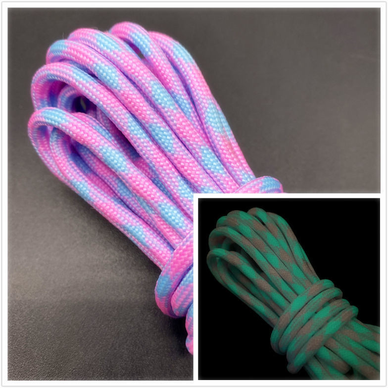 Vòng tay paracord dạ quang 2-4mm, phù hợp cho leo núi và hoạt động ngoài trời