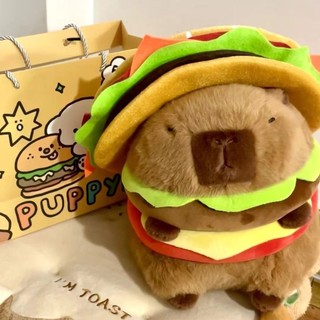 Kapibara Burger Guinea Pig Sang Trọng Đồ Chơi Búp Bê Dễ Thương Capybara Búp Bê Giường Ragdoll Quà Tặng Sinh Nhật Nữ