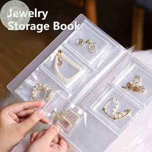 PUSKY Trang Sức Hộp Bảo Quản Túi Kín Bông Tai Chống Oxy Hóa Nhẫn Trang Sức Trong Suốt Chống Bụi Túi Bảo Quản Vòng Cổ Trang Sức Album VN