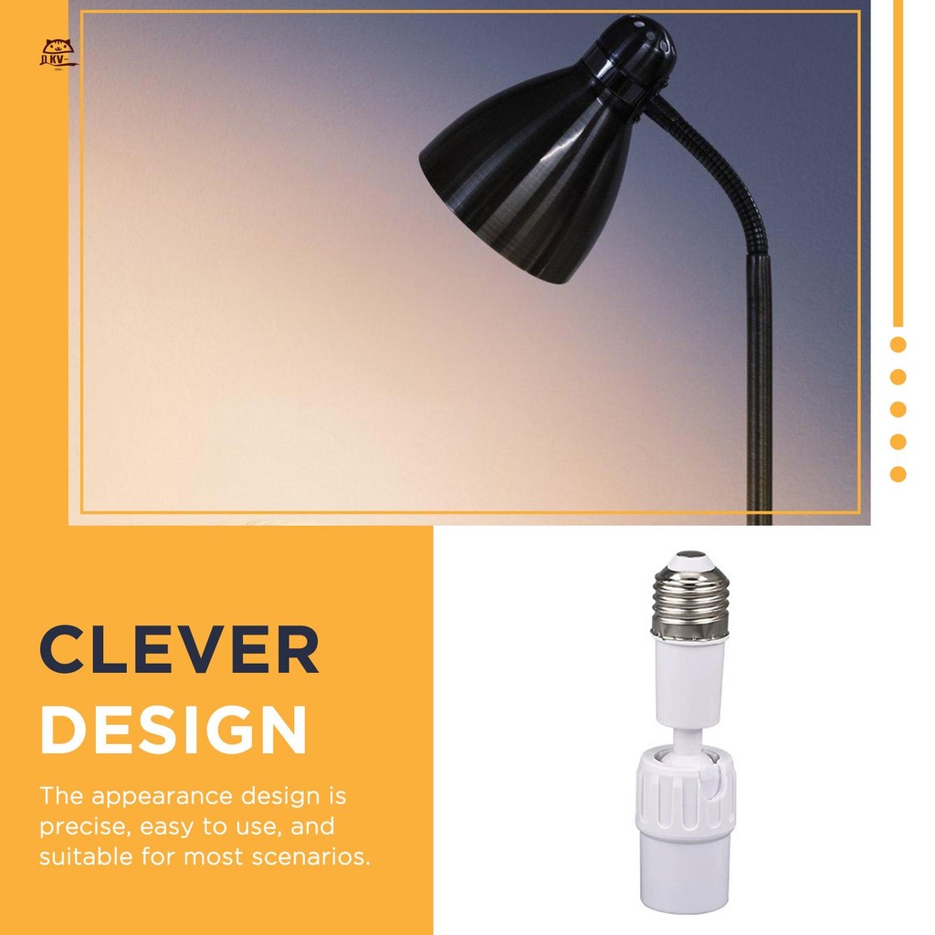 Bộ mở rộng ổ cắm đèn E27 Ổ cắm mở rộng có thể điều chỉnh linh hoạt có thể uốn cong cho đèn và bóng đèn
