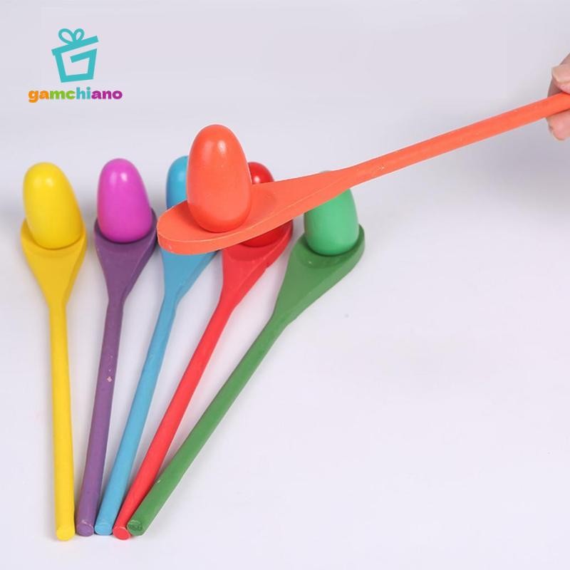 Gamchiano 12 Miếng Trứng Và Thìa Đua Game6 6 Thìa Trò Chơi Vui Nhộn Cho Trẻ Em Tiệc, Sinh Nhật, Đi Chơi Gia Đình