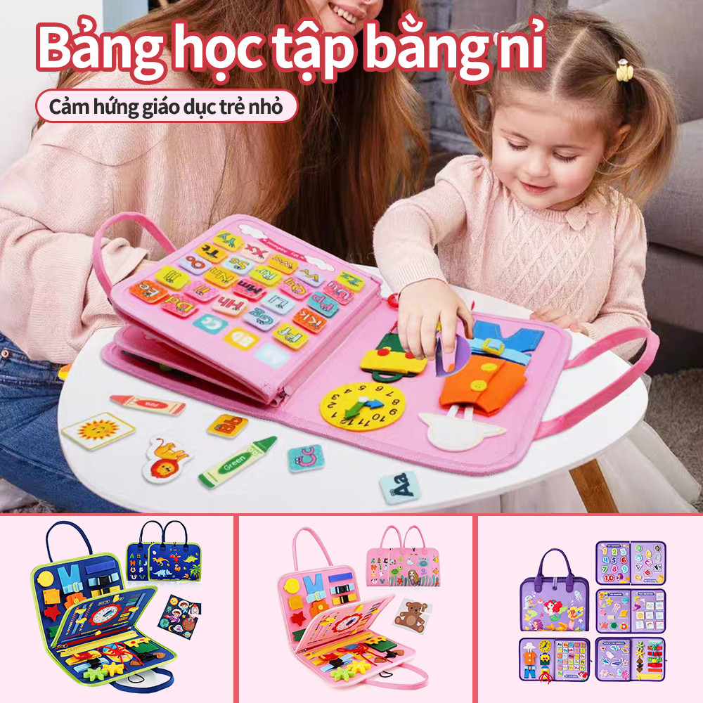 Felt Learning Board Early Childhood Education  Educational Toys  Montessori, Busy Book Baby Busy Board