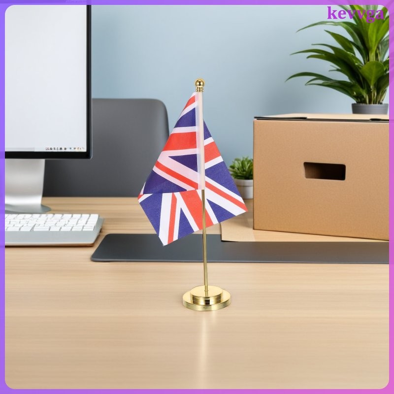 Bàn Văn Phòng Cờ Vương Quốc Anh Uk Để Bàn Giá Đỡ Mini Để Bàn Đứng Để Bàn Trang Trí Kevga