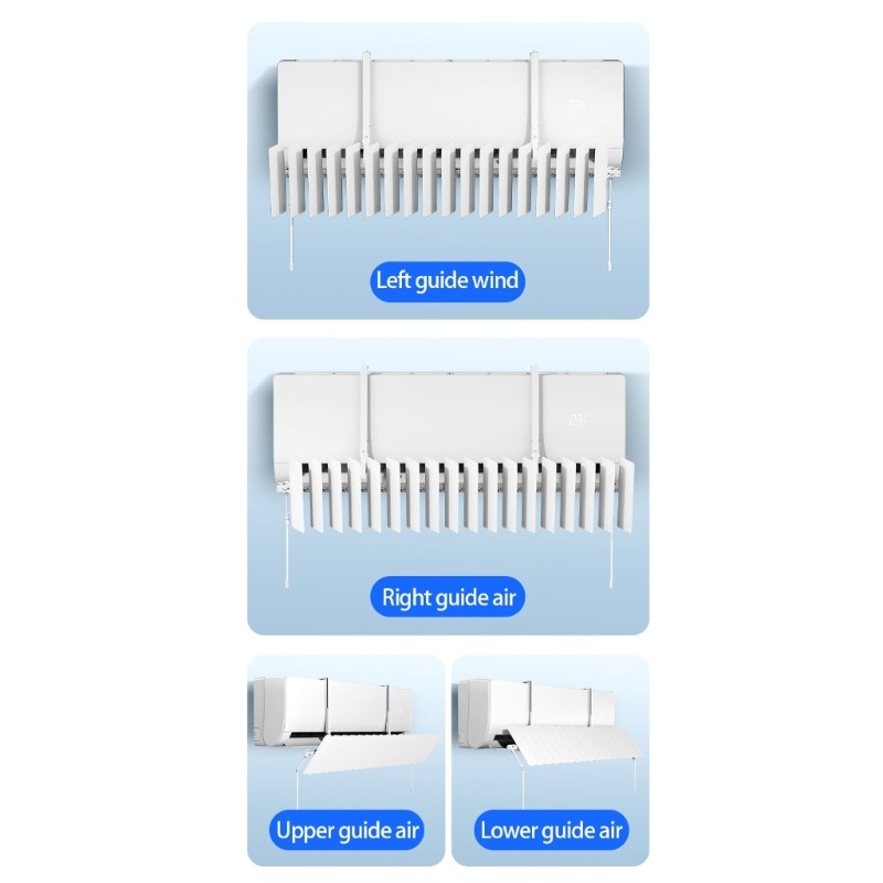 SHI Wall Mount - Deflector Cho Máy Lạnh với Góc Điều Chỉnh Đa Năng