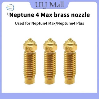 ULJ Dành Cho Elegoo Neptune 4 Plus Vòi Phun Bằng Đồng Thép Cứng 0,2 0,4 0,6 0,8 1.0mm Đầu Phun Máy In 3D Cho Vòi Phun Elegoo Neptune 4 Max.
