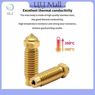 ULJ Dành Cho Elegoo Neptune 4 Plus Vòi Phun Bằng Đồng Thép Cứng 0,2 0,4 0,6 0,8 1.0mm Đầu Phun Máy In 3D Cho Vòi Phun Elegoo Neptune 4 Max.