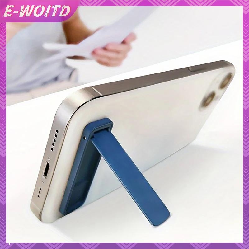 E-woitd Siêu Mỏng Mini Giá Đỡ Kim Loại Gấp Điện Thoại Di Động Mặt Sau Miếng Dán Vô Hình Điện Thoại Di Động Để Bàn Hỗ Trợ Giá Đỡ Điện Thoại HNVN