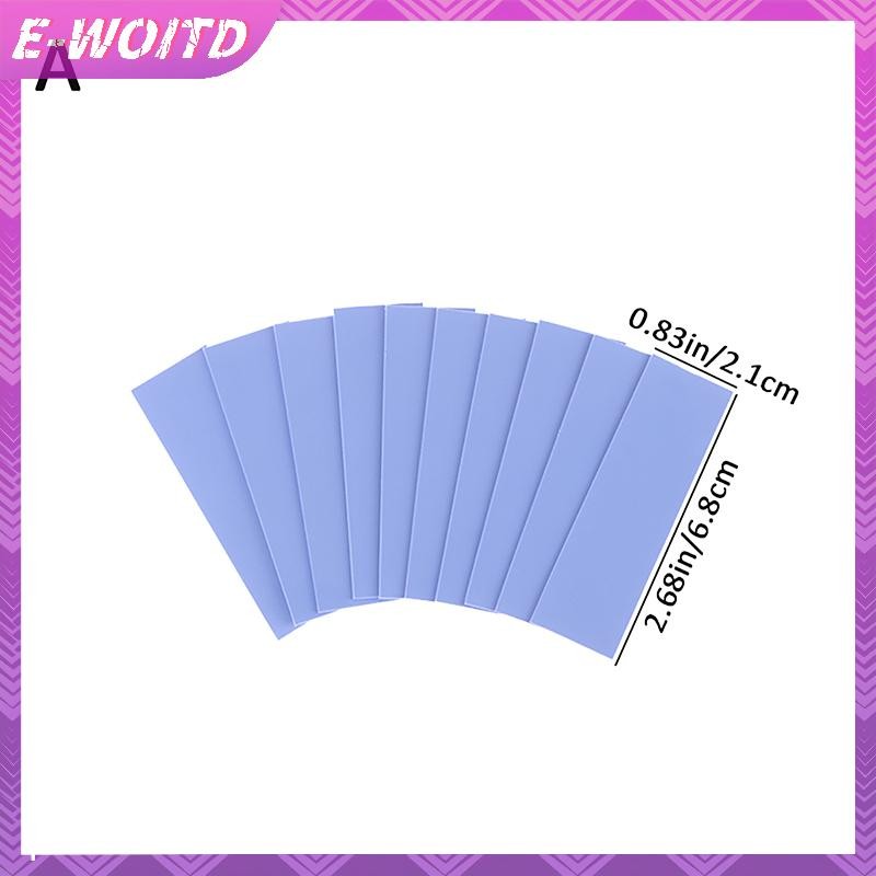 E-woitd 10 Miếng Lót Nhiệt M.2 Với Độ Dẫn Nhiệt 6.0 W / mk GPU Silicon Có Thể Tái Sử Dụng Tản Nhiệt Tấm Làm Mát Dẫn Điện HNVN