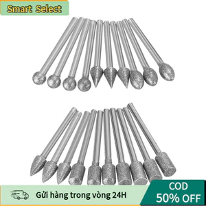 【COD】Mũi Mài Kim Cương 3mm – Grit 150, 20 Chiếc Dùng Cho Máy Khoan Mài Mini Cầm Tay