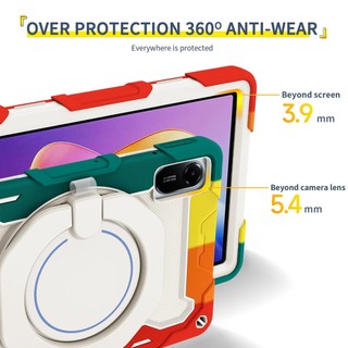 Ốp Lưng Tương Thích Cho Redmi Pad 2 2025 11inch Redmi Pad 2 4G Máy Tính Bảng Trẻ Em Bảo Vệ Trẻ Em Cầm Tay An Toàn 360° Vỏ xoay Chống sốc