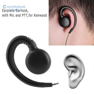 Tai nghe xoay 180° 1,2m 2 chân có mic PTT cho bộ đàm 2 chiều Kenwood/Motorola/Baofeng