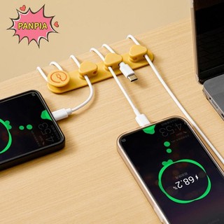 [PNPIA] Quản lý tổ chức cáp Giá đỡ dây cáp USB linh hoạt Cuộn dây silicon nhỏ gọn cho bàn phím chuột Bảo vệ tai nghe VN