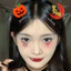 Kẹp Tóc Gothic Polyester & Sắt Cao Cấp - Phù Hợp Halloween