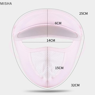 Misa Nữ Mỏng Thoáng Khí Ice Silk Cổ Dài Full Face Mask Mùa Hè