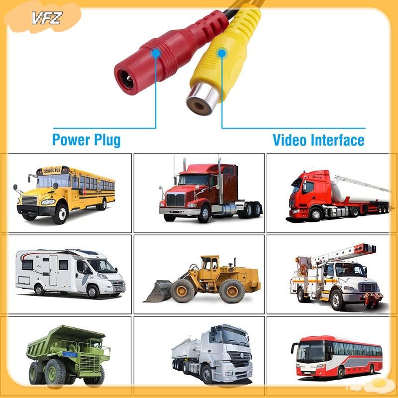 Louislifecool Xe Tải Xe Kéo RV Điểm Mù Phía Sau Ô Tô Ngược AV Camera LED Tầm Nhìn Ban Đêm Mới