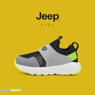 JEEP Giày chạy bộ thể thao trẻ em lưới nhẹ thoáng khí, phù hợp mùa xuân hè 2025, phong cách mới.