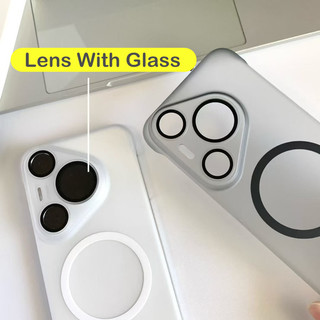[JLK] Ốp điện thoại từ tính không khung siêu mỏng mờ cho Huawei Pura 80 Ultra P70 P80 Pro + Pura70 Ốp lưng sạc không dây