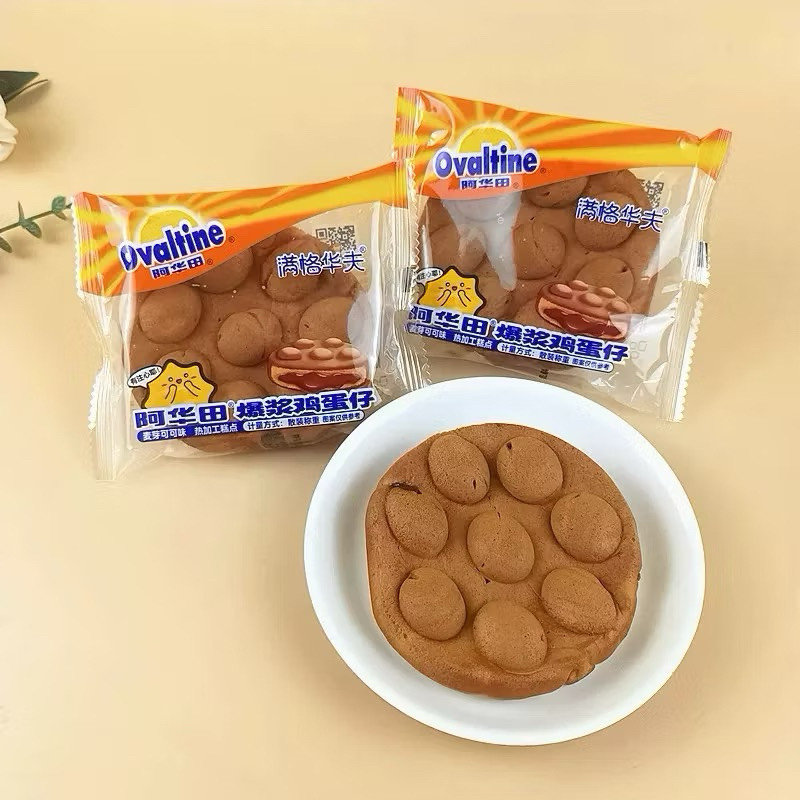 Bánh bông lan Socola Ovaltine Mix vị (thùng 500gr 10-12 bánh)
