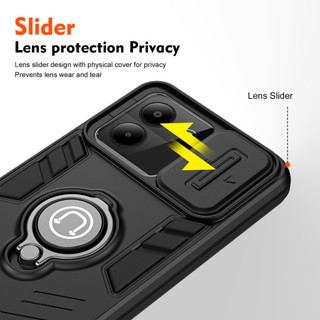 Dành Cho ZTE Blade A54 Ốp điện thoại Có Chân Đế Giáp Lưng TPU Mềm Edge Bảo Vệ Ống Kính Máy Ảnh Chống Sốc Mỏng Vỏ