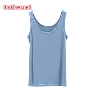 Phụ Nữ Đồng Bằng Áo Rời Thoải Mái Không Tay Áo Đa Năng Kích Thước Lớn Mùa Hè Cổ Tròn Mỏng Áo Sơ Mi
