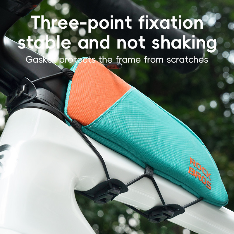 Rockbros Xe Đạp Top Ống Túi Nhiều Màu Sắc Khung Xe Đạp Túi Di Động An Toàn Bên Túi MTB Xe Đạp Đường Bộ Túi Trước Thiết Bị Đi Xe Đạp