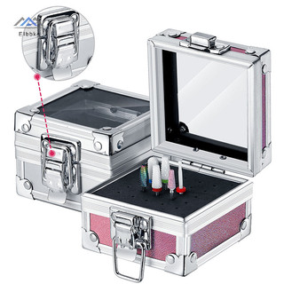 ELBBKG 25 Khe Cắm Móng Tay Nghệ Thuật Mài Bit Hiển Thị Giá Đỡ Móng Mũi Hộp Bảo Quản Giá Đỡ Đứng Hộp Bảo Quản Giá Trưng Bày Mới