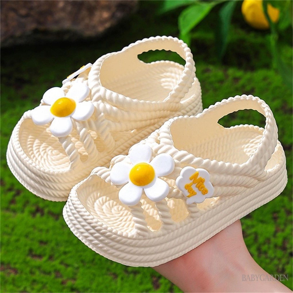Xăng đan EVA Mùa Hè Bé Gái BAGA-Kids Giày Hoa Đế Mềm Chống Trơn Trượt Cho Tiệc Đi Học Ngoài Trời