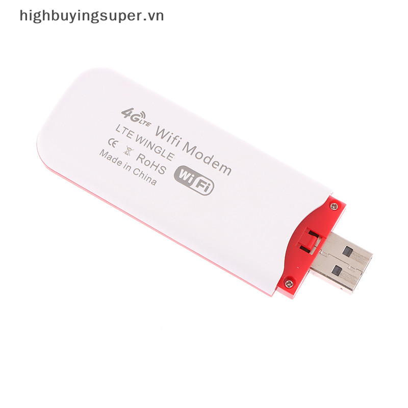 Hbs 4G Router LTE Không Dây USB Dongle WiFi Router Di Động Băng Thông Rộng Modem Dính Thẻ Sim USB Adapter Bỏ Túi Router Mạng Adapter HOT | BigBuy360 - bigbuy360.vn