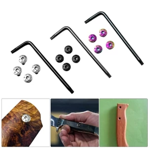 OXXGGKAO 4 Miếng Thép Không Gỉ Tay Cầm Vít Tùy Chỉnh Bộ Dành Cho Tay Cầm 1911 P4 Người Hâm Mộ