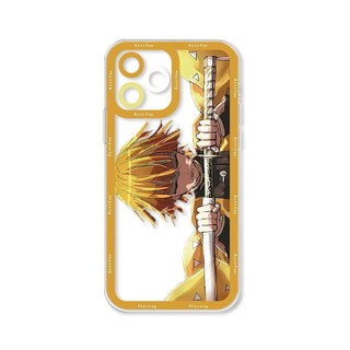 Anime Demon Slayer Agatsuma Zenitsu Vỏ Cho IPhone 13 12 Mini Pro Max 11 Vỏ Silicon Hoạt Hình Xu Hướng Trong Suốt Thương Hiệu TPU Mềm Vỏ Điện Thoại