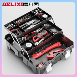 Hộp Đựng Dụng Cụ Sửa Chữa Điện Ba Tầng Đa Năng Có Thể Gấp Gọn